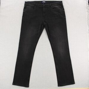 Cavalli Class Slim Straight Jeans Mens Size 38x32 (39x32 Actual) Black Stretch